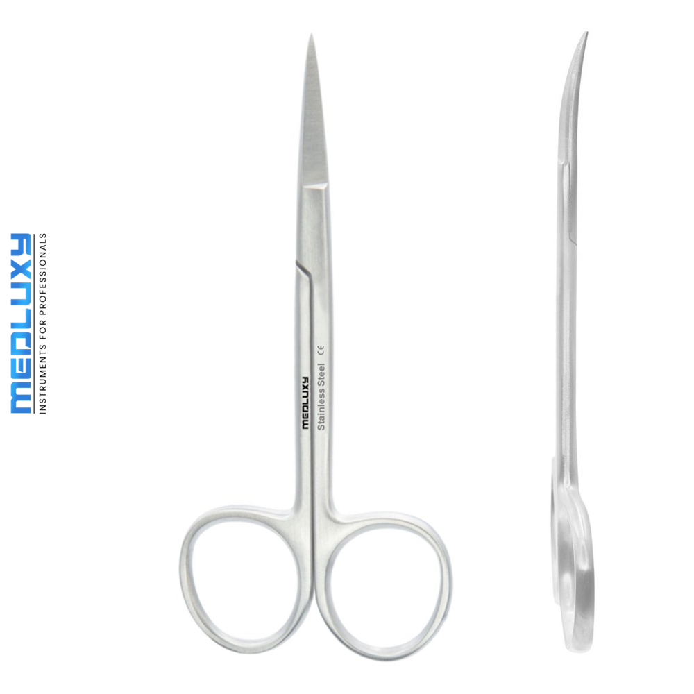 Medluxy - Gezichtshaar Schaar – Gebogen Schaarbladen - 10.5 cm
